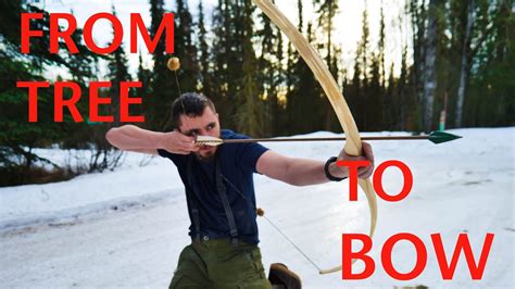 How I Make A Primitive Hunting Bow Youtube