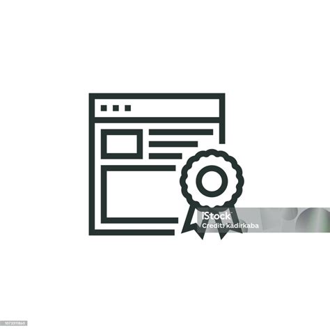 Ilustración De Icono De Línea De Ranking De Página Y Más Vectores