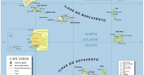 Islas De Cabo Verde Mapas Geogr Ficos De Cabo Verde Mundo Hisp Nico