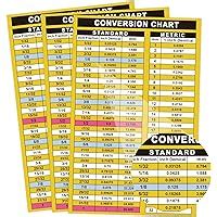 Amazon Fraction Decimal To Metric Conversion Chart Stickers X