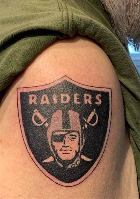 40 Oakland Raiders Tattoos For Men Football Ink Design Ideas Artofit