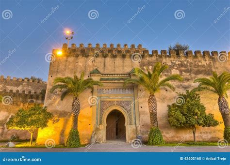 Imperial City Door At Meknes Morocco Stock Photo Image Of