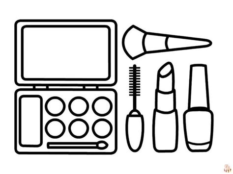 Çeşitli Makyaj Boyama Sayfalarını Keşfedin Gbcoloring