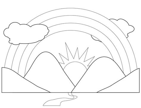 Mountain Scenery Coloring Pages at GetColorings.com | Free printable ...