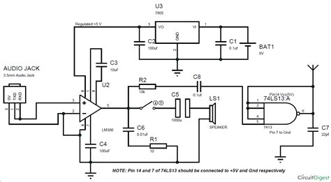 Working Principle And Block Diagram Of Simple Transmitter Circuit Circuit Diagram