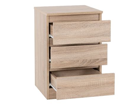 Seconique Malvern Sonoma Oak Drawer Bedside Table Archers Sleepcentre