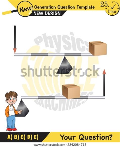 Physics Lever Examples Vector Illustration Simple Stock Vector (Royalty ...