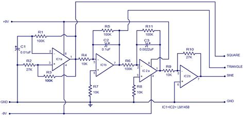 Square Wave Generator Using Op Amp Electronic Circuits