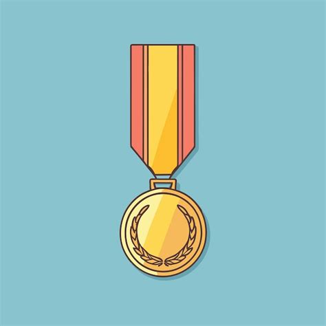 Ilustração do prêmio de medalha de primeiro lugar Vetor Premium