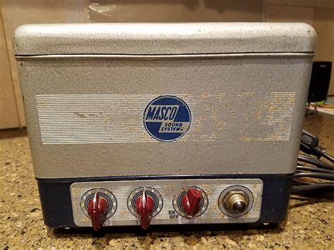 Vintage Masco Ma 8n Tube Amplifier Guitar Harp Reverb