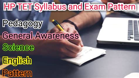 Hp Tet Syllabus And Exam Pattern In Hindi Hp Teacher Eligibility Test