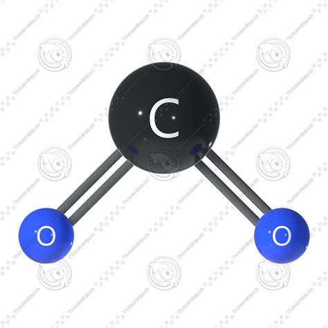 Carbon Dioxide Molecule 3d Model Turbosquid 1294314