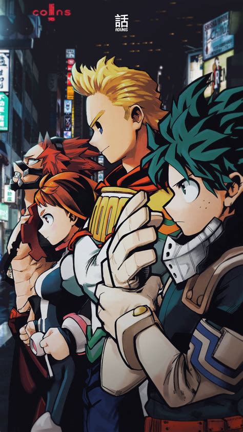 Download Shonen Jump Cover My Hero Academia iPhone Wallpaper | Wallpapers.com