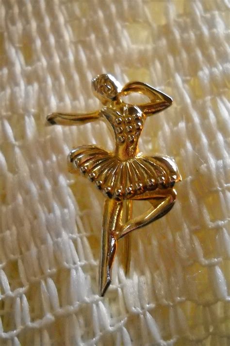 Vintage Ballerina Stick Pin Gem