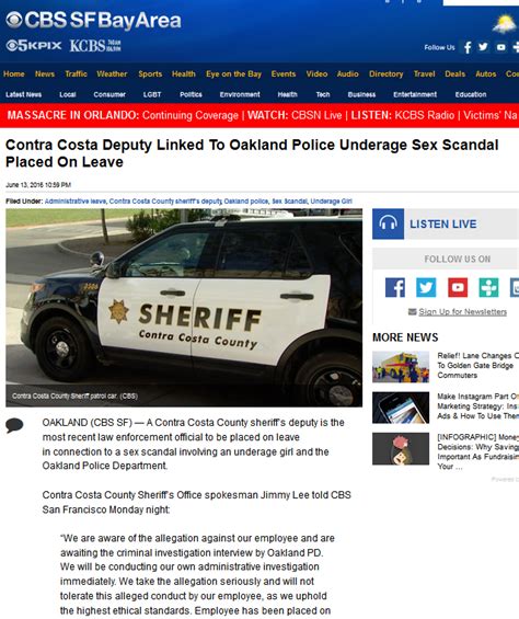 Oakland Police Sex Murder Scandal Spreads To 7 Police Departments