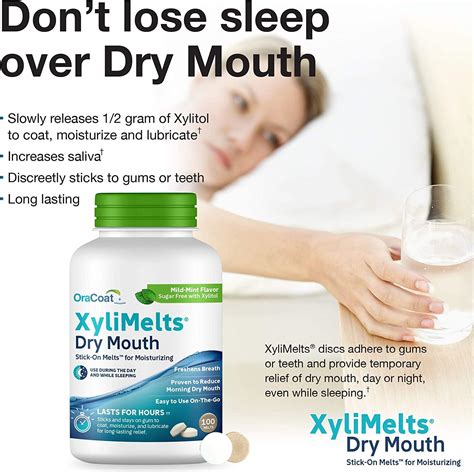 Oracoat Xylimelts Dry Mouth Relief Moisturizing Oral Adhering Discs