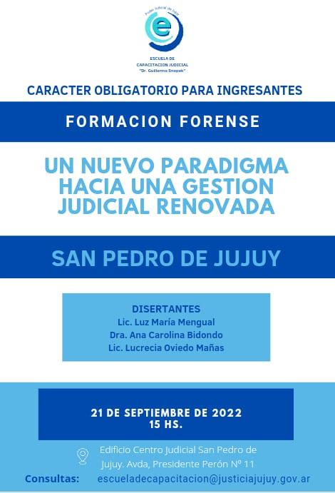 Formaci N Forense Un Nuevo Paradigma Hacia Una Gesti N Judicial