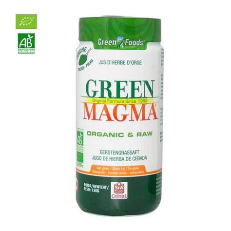 Green Magma Jus Dherbe Dorge Bio Poudre 150g Claire Nature