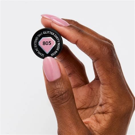 805 Semilac Glitter Dirty Nude Rose Extend 5in1 Gel 7ml