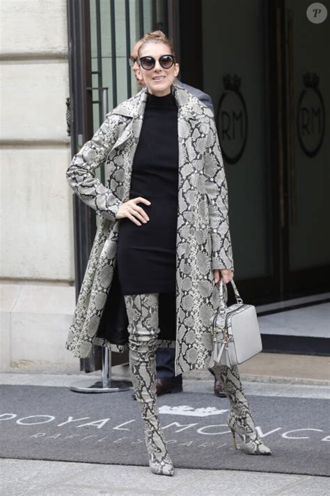 Photo Céline Dion Quitte Son Hôtel Le Royal Monceau à Paris Pour