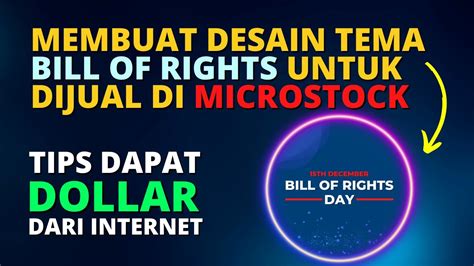 Membuat Desain Tema Bill Of Rights Untuk Microstock Cara Hasilkan Uang