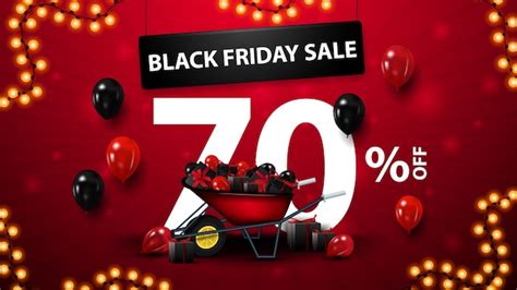 Liquida O Da Black Friday At De Desconto Banner Vermelho