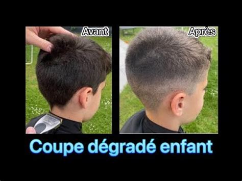 TUTO Comment faire une coupe dégradé enfant à la maison YouTube