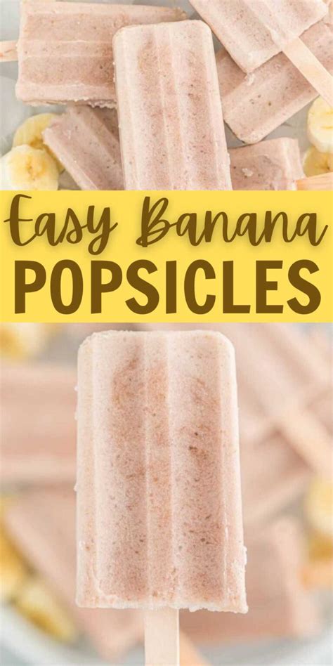 Banana Popsicles Easy Frozen Treat With 3 Ingredients