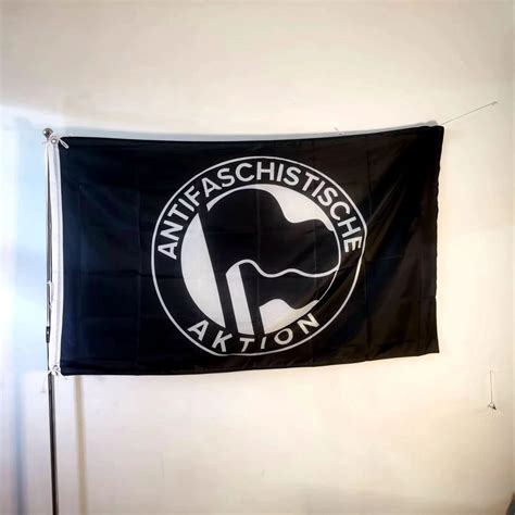 Bandera De Acci N Antifascista Punk Anarca Antifa Anarqu A Revolution