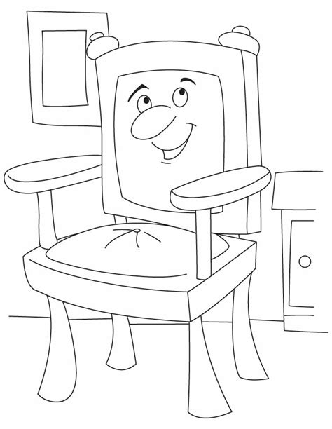 Table And Chairs Coloring Page Coloring Pages