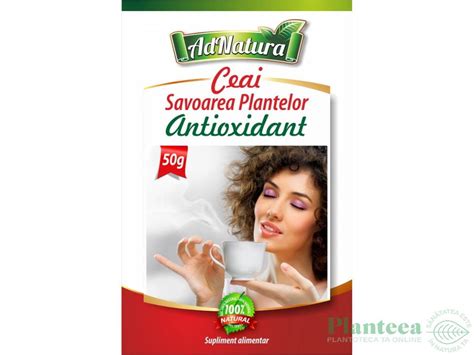 Ceai Antioxidant Savoarea Plantelor 50g Adnatura Pret 4 3 Lei Planteea