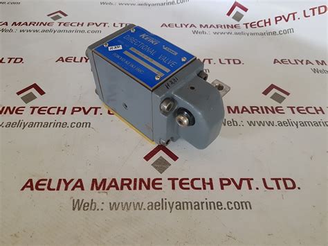 Tokimec Tokyo Keiki Directional Control Valve Aeliya Marine