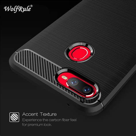 Wolfrule Oppo F Cases Cover Shockproof Soft Tpu Brushed Back Case For