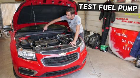 HOW TO TEST FUEL PUMP ON CHEVROLET CRUZE CHEVY SONIC CAR NOT STARTING