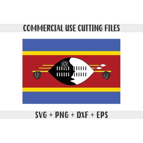 Eswatini Flag SVG Original Colors Eswatini Flag Png Commer Inspire