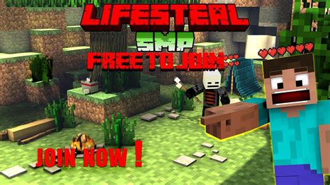 Minecraft Public Lifesteal Smp Free To Join Minecraft Live Join Java Pe Youtube