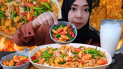 Mie Nyemek Gaga Extra Cabe Domba Dan Rawit Ijo Asmr Mukbang Youtube