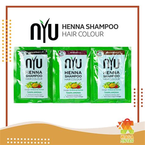 Jual NAS NYU Shampoo Hair Colour Henna NYU Henna Shampoo Pewarna