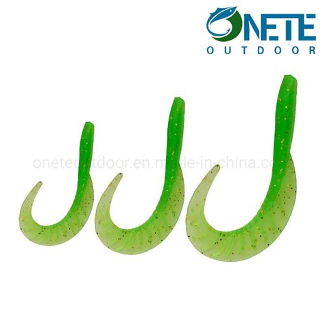 Yjdw 012 Skirt Curly Tail Soft Fishing Lures 9 0cm 4 0g Lifelike