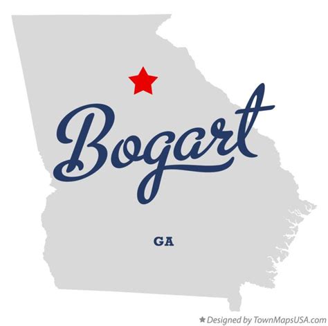 Map of Bogart, GA, Georgia