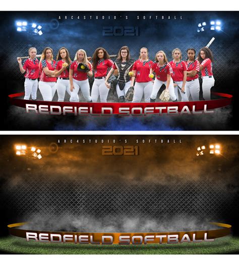Softball Banners WORKS - $38.99 : ARC4Studio | Photoshop Templates for ...