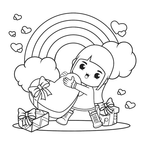 Heart Coloring Pages For Girls