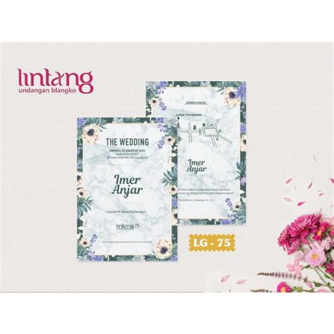 Jual Blangko Undangan Pernikahan LINTANG 75 Cantik Harga Murah Free