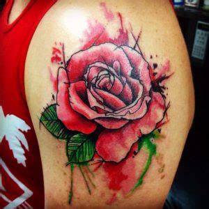 Watercolor Rose Tattoo Designs, Ideas and Meaning - Tattoos For You