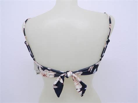 Sanctuary Swim Dark Floral Piece Bikini Swimsuit Set Nwt Extra
