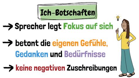 ICH Botschaften und DU Botschaften einfach erklärt Beispiel