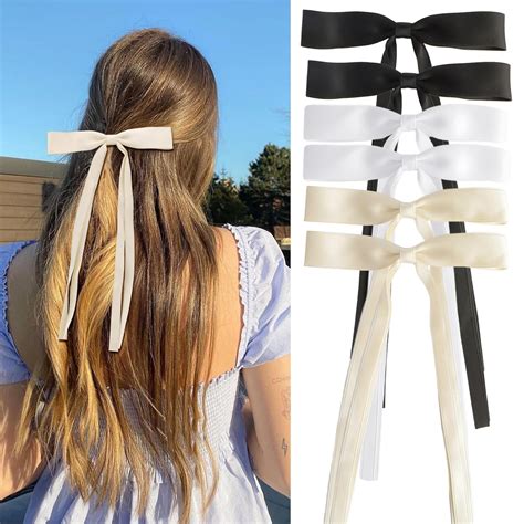 Amazon 6PCS Tassel Hair Accessories Bowknot Duckbill Clips