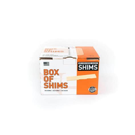 Nelson Wood Shims In Bulk Box Of Pine Shims Shims Per Box