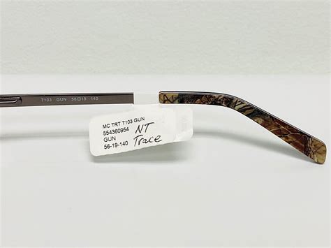 Team Realtree Mc Trt T103 Gunmetal Eyeglass Frames Half Rim 56 19 140 Xtra Camo 751658970435 Ebay