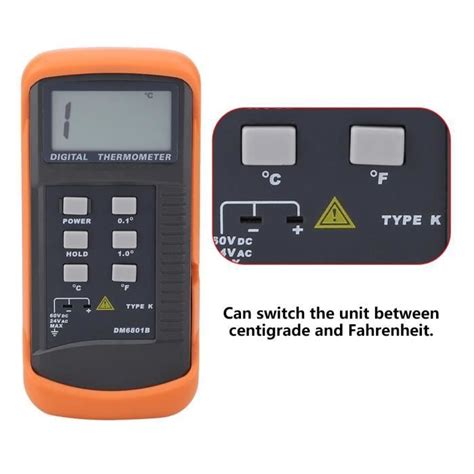 HURRISE Compteur de température Thermomètre Numérique Thermomètre